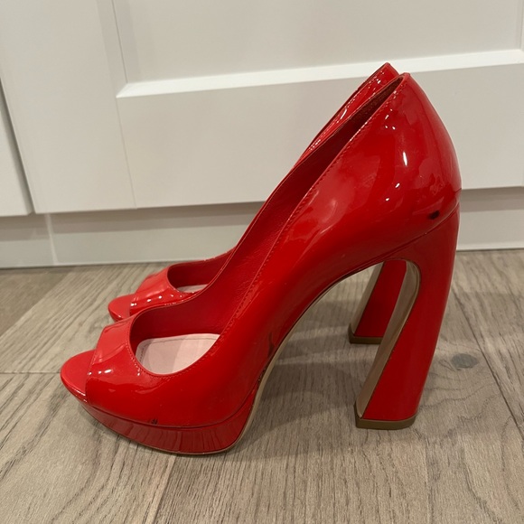 Miu Miu red heels size 6.5 - Picture 2 of 5